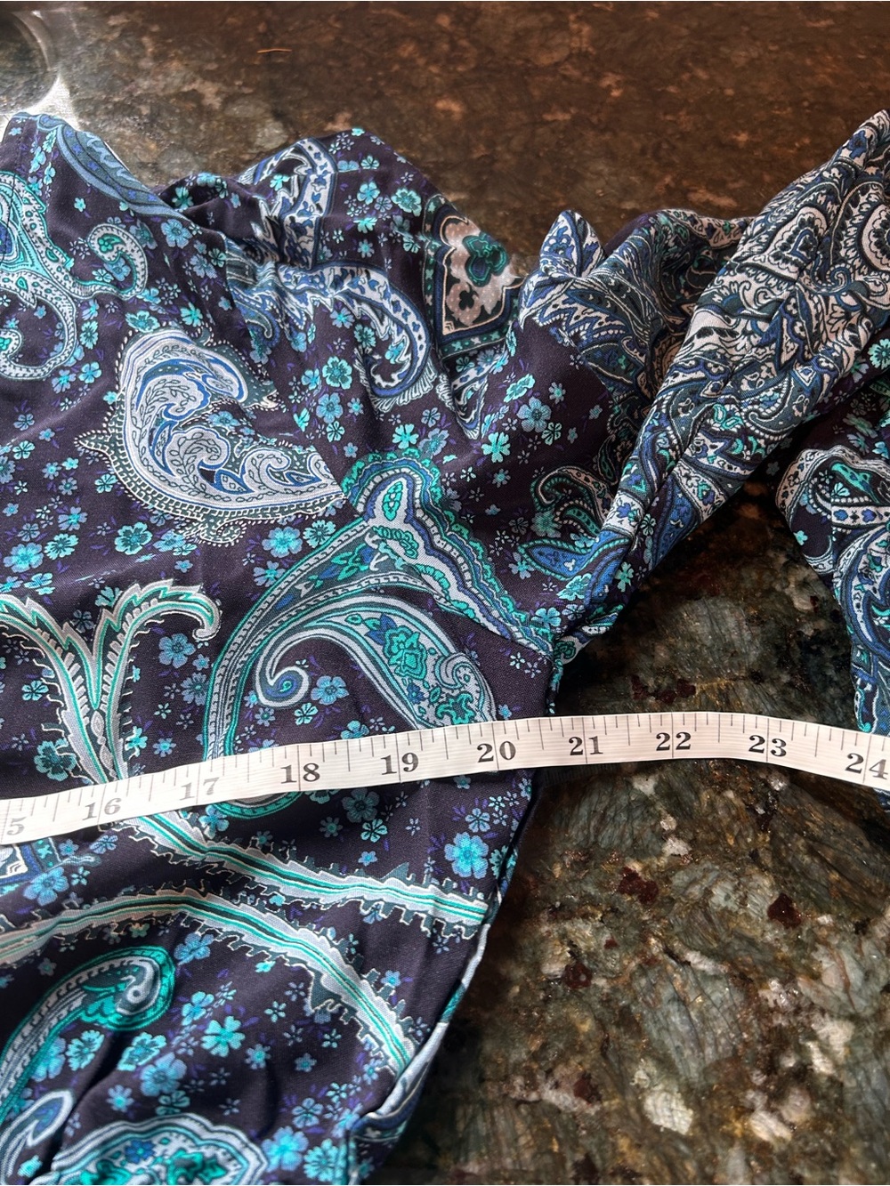 Lascana Paisley V Neck Ballon Sleeve Blouse. Maximalist. Bold. Artsy. SZ 44. EUC - Picture 8 of 9